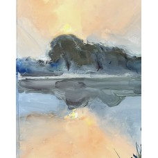 “Teteriv River” – Original Ukrainian Landscape Painting, Oil on Paper | Marina Stognieva “Teteriv River” – Original Ukrainian Landscape Painting, Oil on Paper | Marina Stognieva